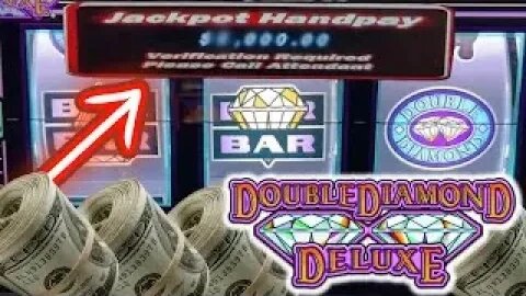 MUST SEE HANDPAY! 👀 $100 Double Diamond Deluxe Wins a MASSIVE JACKPOT!