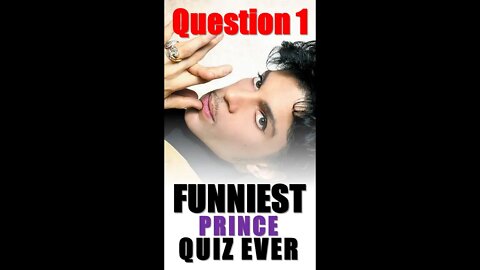 The Funniest Prince Music Quiz Ever! Guess The Song! Question One #shorts