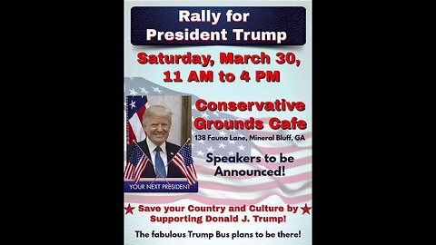 "Support for Trump" Rally at North GA Trump Headquarters