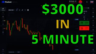 Pocket Option $3000 in 5 Minute Strategy - Binary Options Trading 2022 Powerful Indicator