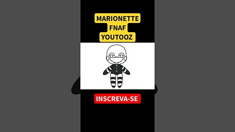 Como Desenhar MARIONETTE FNAF YOUTOOZ #shorts #fnaf #marionette #fivenightsatfreddys #youtooz