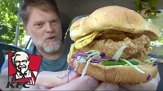 KFC Tender Crunch Burger Review (Secret Menu Item)
