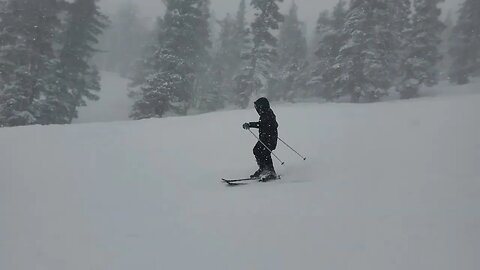 Katie skiing heavenly ski resort