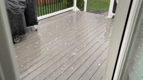 Hail in Brunswick Hills