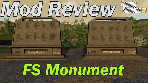 Mod Review - Placeable Monument