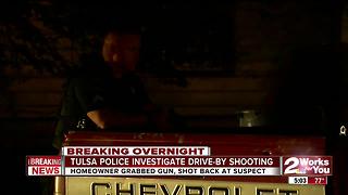 Tulsa Police investigate overnight drive-by shooting