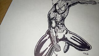 Drawing Spiderman | Timelapse