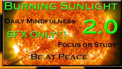 🧘Relaxing Sun 2.0 | 10 Minutes | Focus, Study, Meditation | White Noise | Space Sound