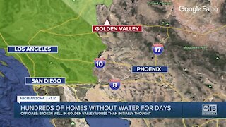 Hundreds of homes in Golden Valley without water for days