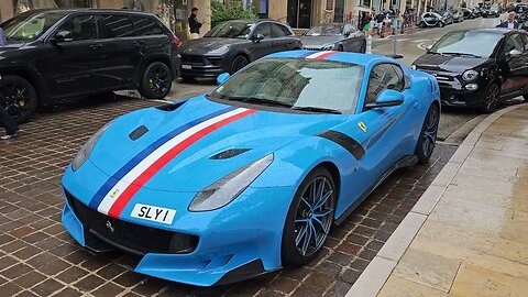 Stunning Ferrari F12 TdF with blue rims! [4k 60p]