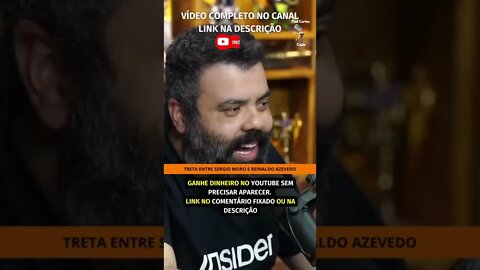 MORO MANDA RECADO P REINALDO AZEVEDO #shorts #reinaldoazevedo #lula