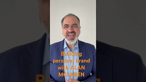 Building personal brand with Alan McLaren. #personalbranding #business #digitaltransformation