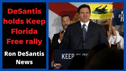 DESANTIS HOLDS KEEP FLORIDA FREE RALLY | Trump | Bongino | Bannon | Biden | Tate