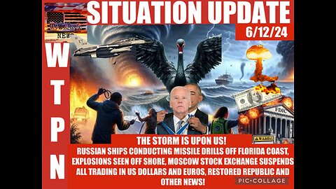 Situation Update: The Storm Hits & Is Upon Us! Russian Ships Conducting Missile Drills Off Florida Coast! Explosions Seen Offshore! Moscow Stock Exchange Suspends All Trading In US Dollars &...