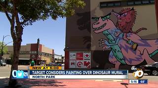 North Park dinosaur mural to be painted over