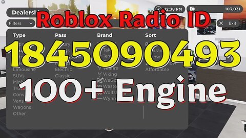 Engine Roblox Radio Codes/IDs