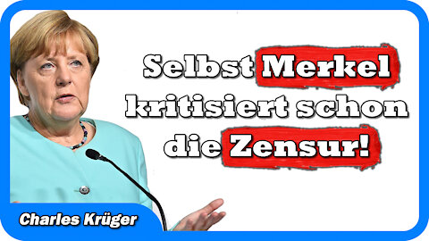 Selbst MERKEL kritisiert die Löschung von Trump!