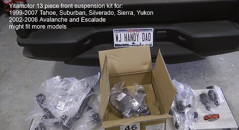 Yitamotor 13 piece suspension kit unboxing