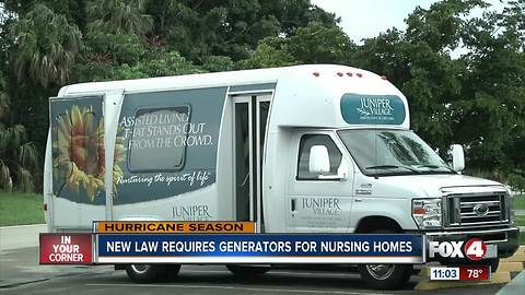 Local assistant living facility working to meet state generator mandate