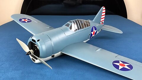 Durafly Brewster F2A Buffalo 920mm PNF RC Warbird Unboxing