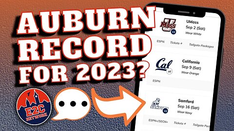 What Will Auburn Football's Record Be in 2023? | GAME PREDICTIONS