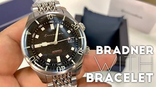 Spinnaker Bradner Diver Watch with New Rice Metal Bracelet Band Review