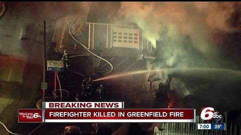 Greenfield firefighter dies after fighting massive fire at shopping plaza
