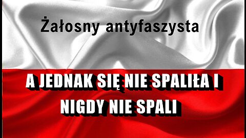 Żałosny antyfaszysta – A JEDNAK SIĘ NIE SPALIŁA I NIGDY NIE SPALI - znalezione w sieci