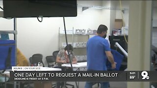 One day left to request mail-in ballot