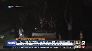 Part of Wyman Park Dell to be dedicated to Harriet Tubman