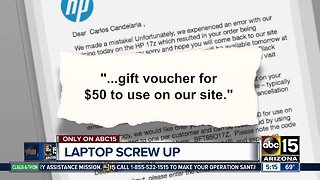 Gilbert man disappointed HP won't honor laptop deal