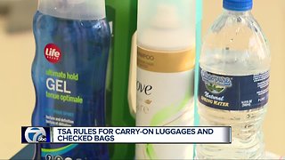 TSA rules for carry-on luggage and checked bags