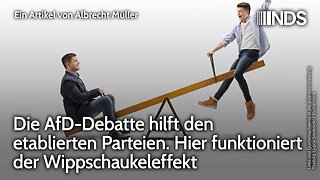 AfD-Debatte hilft etablierten Parteien. Hier funktioniert der Wippschaukeleffekt | Albrecht Müller