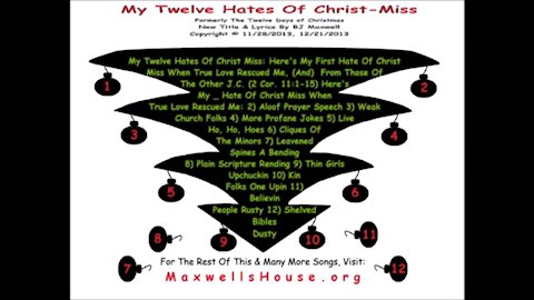 Twelve Hates of Christ Miss
