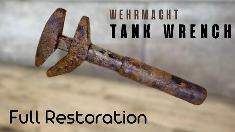 THE RESTORATION WRENCH FROM WW2. EXTREMELY RARE ADJUSTABLE WRENCH