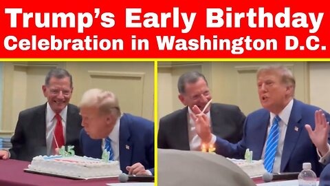 GOP Senators Celebrate Trump’s Early Birthday in Washington D.C.! 🎂 | Donald Trump Birthday