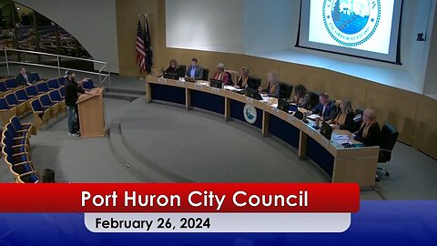 Port Huron City Council Meeting Highlights, from 2/26/24, featuring Kevin Lindke and Eileen Tesch