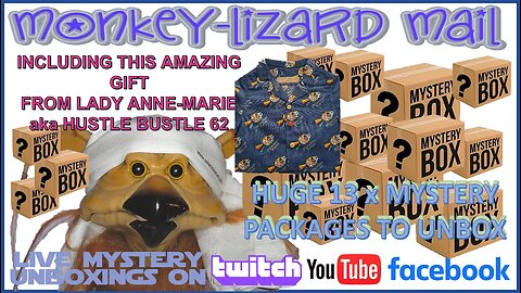 LIVE MYSTERY TOY UNBOXINGS (13 PACKAGES!) - MoNKeY-LiZaRD MAIL