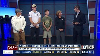 Eagle Scout creates 'Bundles for Babies'