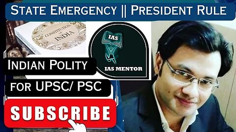 State Emergency | Starts @3.00 | Emergency Provision| Part XVIII of Indian Constitution| Article 356