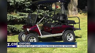 Custom golf cart stolen from disable veteran