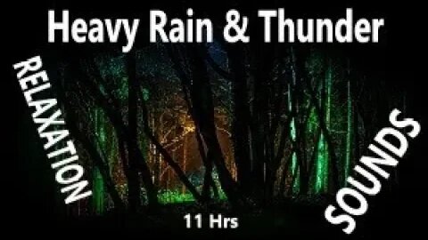 Relax Sleep Instantly in Under 2 Minutes with Heavy Rainstorm & Thunder Sounds on Forest Farm Shack