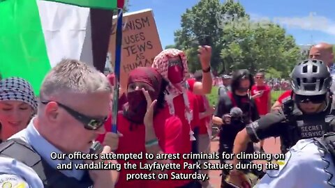 Police Made No Protest-Related Arrests During Saturday's Pro-Hamas Rally At The White House