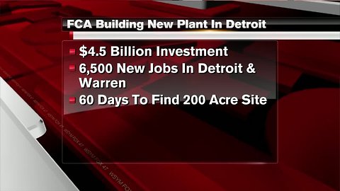 $4.5B Fiat Chrysler plan to add 6,500 jobs in Detroit area