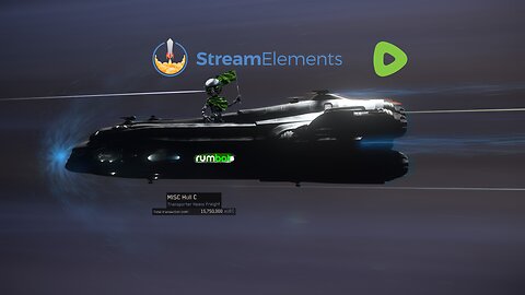 Star Citizen - Hull C, and Alerts from Streamelements Overlay with RUM Bot