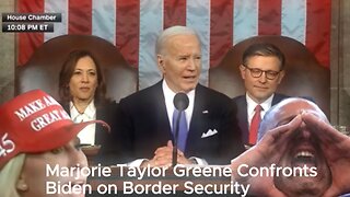 Marjorie Taylor Greene Confronts Biden During Speech