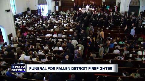 Funeral held for fallen firefighter Jack Wiley II in Detroit