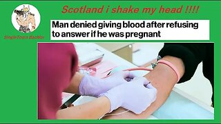 Man denied giving blood after refusing to answer if he was "pregnant" #shorts