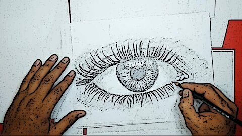 DRAWING WITH A PENCIL - EYE