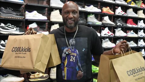 Lamar Odom Goes Shopping For Sneakers With COOLKICKS